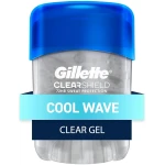 Gillette Antiperspirant and Deodorant for Men, 72hr Sweat & Odor Protection, Long Lasting Freshness, Anti-White Mark Technology, Clear Gel, Cool Wave Scent, 0.5 oz