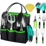 GROWIT Heavy Duty Gardening Tools - 22-Piece Gardening Gifts for Women, Mom, Men - Durable, Ergonomic Garden Tool Set