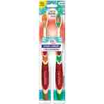 GuruNanda Dynamic Luminance Toothbrushes - Medium Bristles for Plaque Removal - Gentle on Teeth & Gums - Ideal for Kids & Adults - Pack of 2