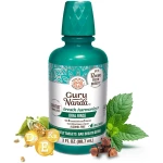 GuruNanda Fresh Breath Mouthwash, ADA-Accepted, Alcohol & Fluoride-Free, Sodium Chlorite, Essential Oils & Vitamins, 12-Hrs Fresh Breath, Wild Mint, 3 oz