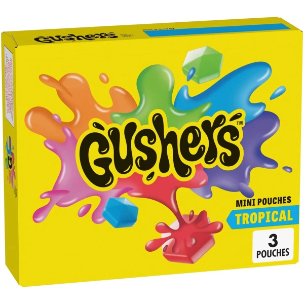Gushers Tropical Fruit Flavored Snacks 3 Ct