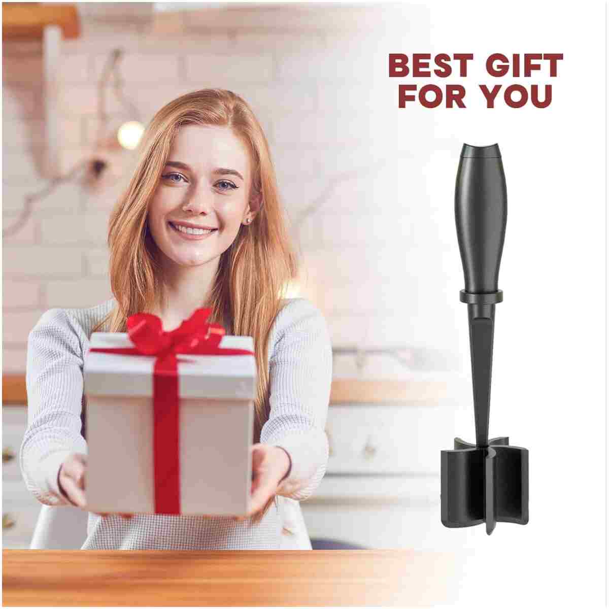 Hamburger Mincer, Masher and Grinder Premium Heat Resistant Meat Grinder for Ground Beef, Ground Turkey and More, Nylon Ground Beef Mincer and Fork