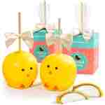 Happy Easter Chicks Chocolate Covered Caramel Apples by Love Berries