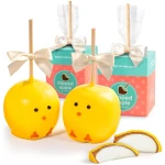 Happy Easter Chicks Chocolate Covered Caramel Apples by Love Berries