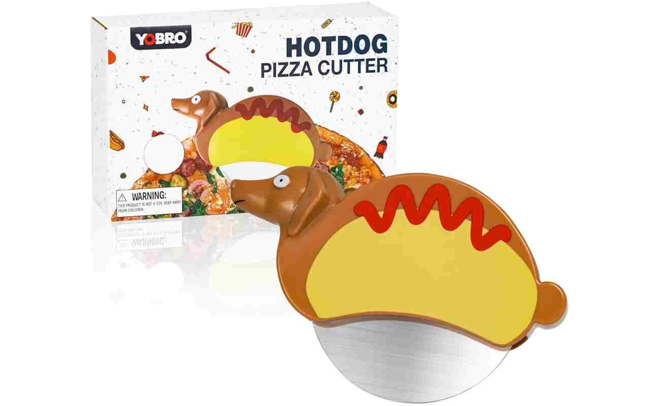 Hotdog Dachshund Pizza Cutter Wheel By YOBRO- Pizza Cutter,Pizza Slicer Stainless Steel，Funny Kitchen Accessories,gift for Dog Lovers,Creative Gifts,Cool Kitchen Gadgets for...