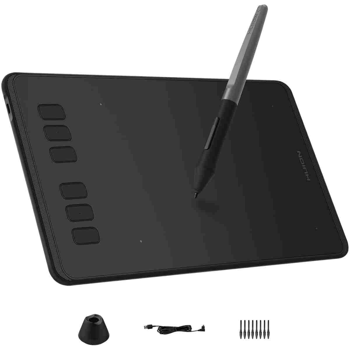 HUION Inspiroy H640P Drawing Tablet, 6x4 inch Digital Art with Battery-Free Stylus, 8192 Pen Pressure, 6 Hot Keys, Graphics Tablet for Drawing, Writing, Design, Teaching, Work...