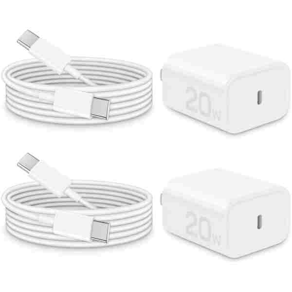 i Phone 16 15 Charger Fast Charging-20W USB C Power Brick with 6Ft Type-C to C Cable for IP 16/16 Pro/16 Plus/16 Pro Max/15/15 Pro/15 Plus/15 Pro Max, i Pad Pro/Air & More