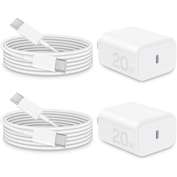 i Phone 16 15 Charger Fast Charging-20W USB C Power Brick with 6Ft Type-C to C Cable for IP 16/16 Pro/16 Plus/16 Pro Max/15/15 Pro/15 Plus/15 Pro Max, i Pad Pro/Air & More