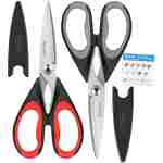 iBayam Kitchen Scissors All Purpose Heavy Duty, Kitchen Utensils Set, Stainless Steel Cooking Utensils Gadgets, Meat Poultry Food Shears Dishwasher Safe Utility Tools Home Gift,...