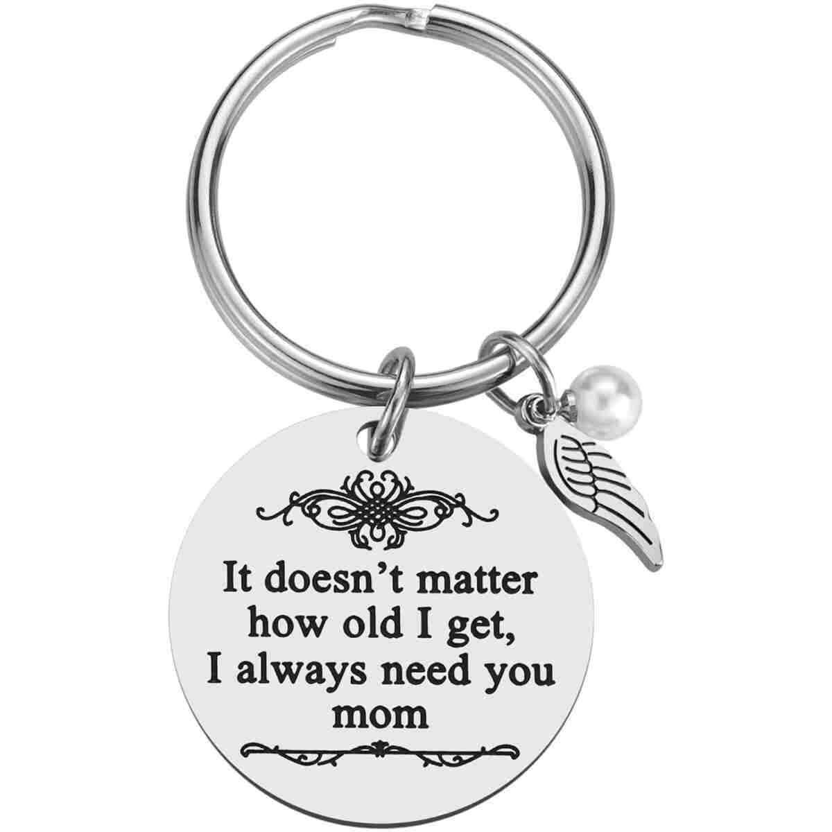 iJuqi Mother's Day Gifts from Daughter Son for Mom Birthday Valentine's Day Christmas Gifts Mom Keychain Mother Keyring