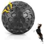 Indestructible Squeaky Dog Balls, Dog Toys for Aggressive Chewers Large Breed for Relieving Anxiety, Tough Dog Chew Toys Balls for Aggressive Chewers, Outdoor Squeaky Dog Toys...
