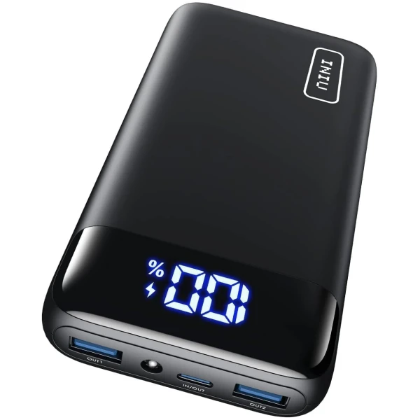 INIU Portable Charger, 22.5W 20000mAh USB C in & Out Power Bank Fast Charging, PD 3.0+QC 4.0 LED Display Phone Battery Pack Compatible with iPhone 16 15 14 13 Pro Samsung S23...