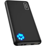 INIU Portable Charger, Slimmest 10000mAh 5V/3A Power Bank, USB C in&out High-Speed Charging Battery Pack, External Phone Powerbank Compatible with iPhone 16 15 14 13 12 Samsung...