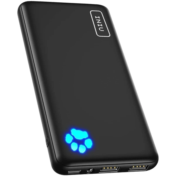 INIU Portable Charger, Slimmest 10000mAh 5V/3A Power Bank, USB C in&out High-Speed Charging Battery Pack, External Phone Powerbank Compatible with iPhone 16 15 14 13 12 Samsung...