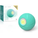Intelligent Interactive Dog Toy, [Enhanced Rubber Version] Wicked Ball PE,3 Interactive Modes,Active Rolling Ball for Medium and Large Dogs with LED Lights,DC Rechargeable