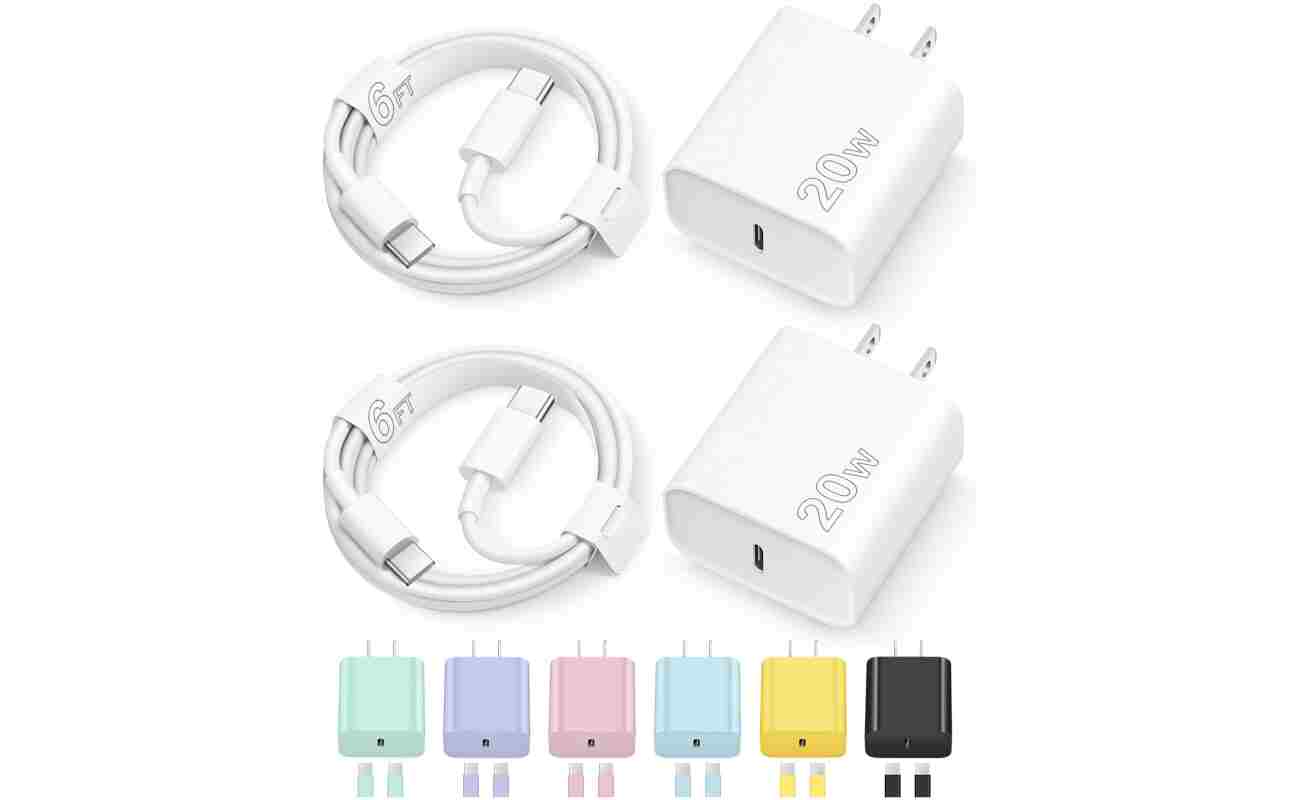 iPhone 16 15 Charger Fast Charging Type C Chargers USB C Charger Block iPhone 16 Chargers with 2 Pack 6FT Cable for iPhone 16/16 Plus/16 Pro/16 Pro Max/iPhone 15/15 Pro Max/iPad...