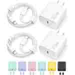iPhone 16 15 Charger Fast Charging Type C Chargers USB C Charger Block iPhone 16 Chargers with 2 Pack 6FT Cable for iPhone 16/16 Plus/16 Pro/16 Pro Max/iPhone 15/15 Pro Max/iPad...