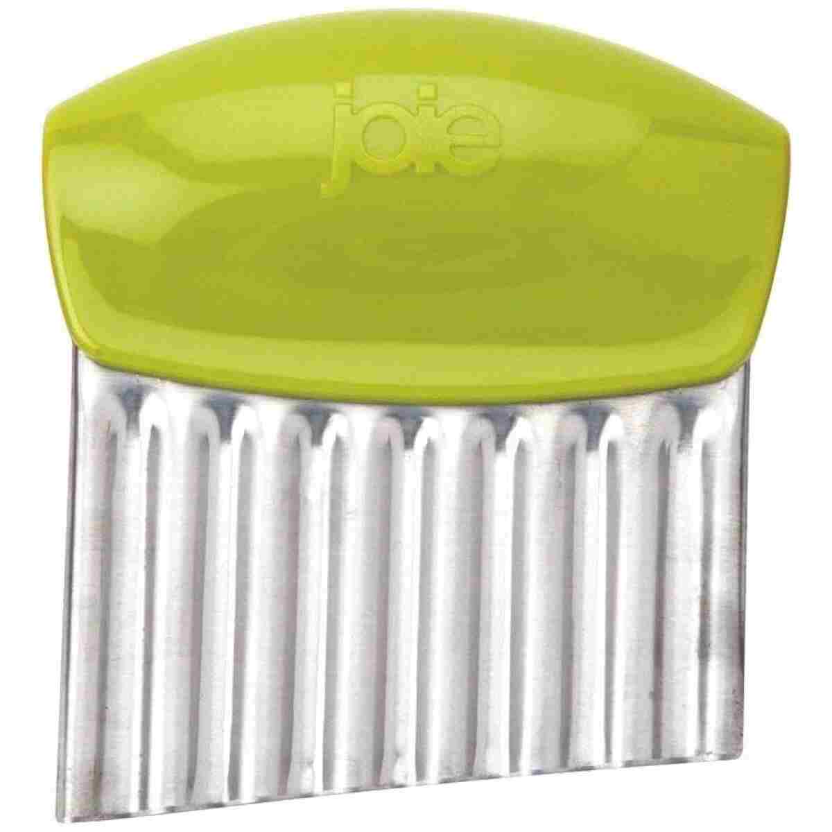 Joie Crinkle Cutter Knife, Wavy Slicer for Potatoes, Vegetables and Fruits, Great for Kids First Cutting Tool, Fun Kitchen Gadget, Stainless Steel, BPA-Free, Colors May Vary