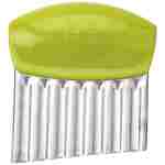 Joie Crinkle Cutter Knife, Wavy Slicer for Potatoes, Vegetables and Fruits, Great for Kids First Cutting Tool, Fun Kitchen Gadget, Stainless Steel, BPA-Free, Colors May Vary