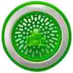 Joie Ribbit Kitchen Sink Strainer Basket, Fits All Standard Sinks, Stainless Steel, Cute Garbage Disposal Drain Cover, 4.5-Inch, Green Frog