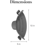 Kitchen Gizmo Snap N' Strain - Silicone Pasta Strainer Clip-On for Pots and Pans - Heat Resistant Colander for Vegetables and Noodles - Kitchen Gadgets for Cooking -...