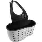 Kitchen Sink Caddy Sponge Holder for Kitchen Sink Organizer Dish Soap Holder Hanging Ajustable Strap Faucet Caddy with Drain Holes for Drying, Kitchen Sink Accessories (1 PC)