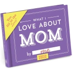 Knock Knock What I Love about Mom Fill in the Love Book Fill-in-the-Blank Gift Journal, 4.5 x 3.25-inches
