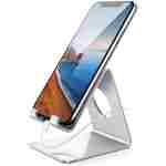 Lamicall Cell Phone Stand, Desk Phone Holder Cradle, Compatible with Phone 12 Mini 11 Pro Xs Max XR X 8 7 6 Plus SE, All Smartphones Charging Dock, Office Desktop Accessories -...