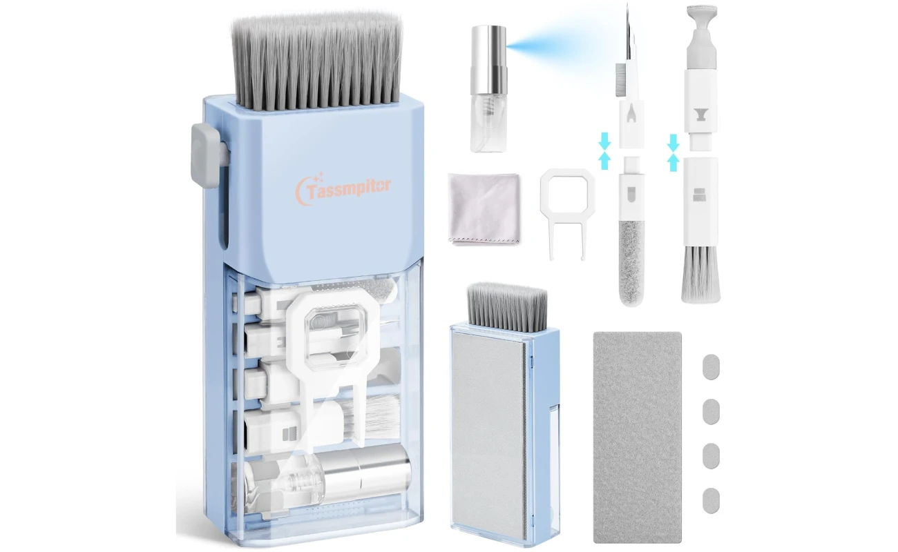 Laptop Cleaning Kit, All in 1 Keyboard Cleaning kit for MacBook iPad iPhone, Compact Keyboard Cleaner with Brush and Spray for Tablet, Airpods, Earbud, Computer Screen, PC...