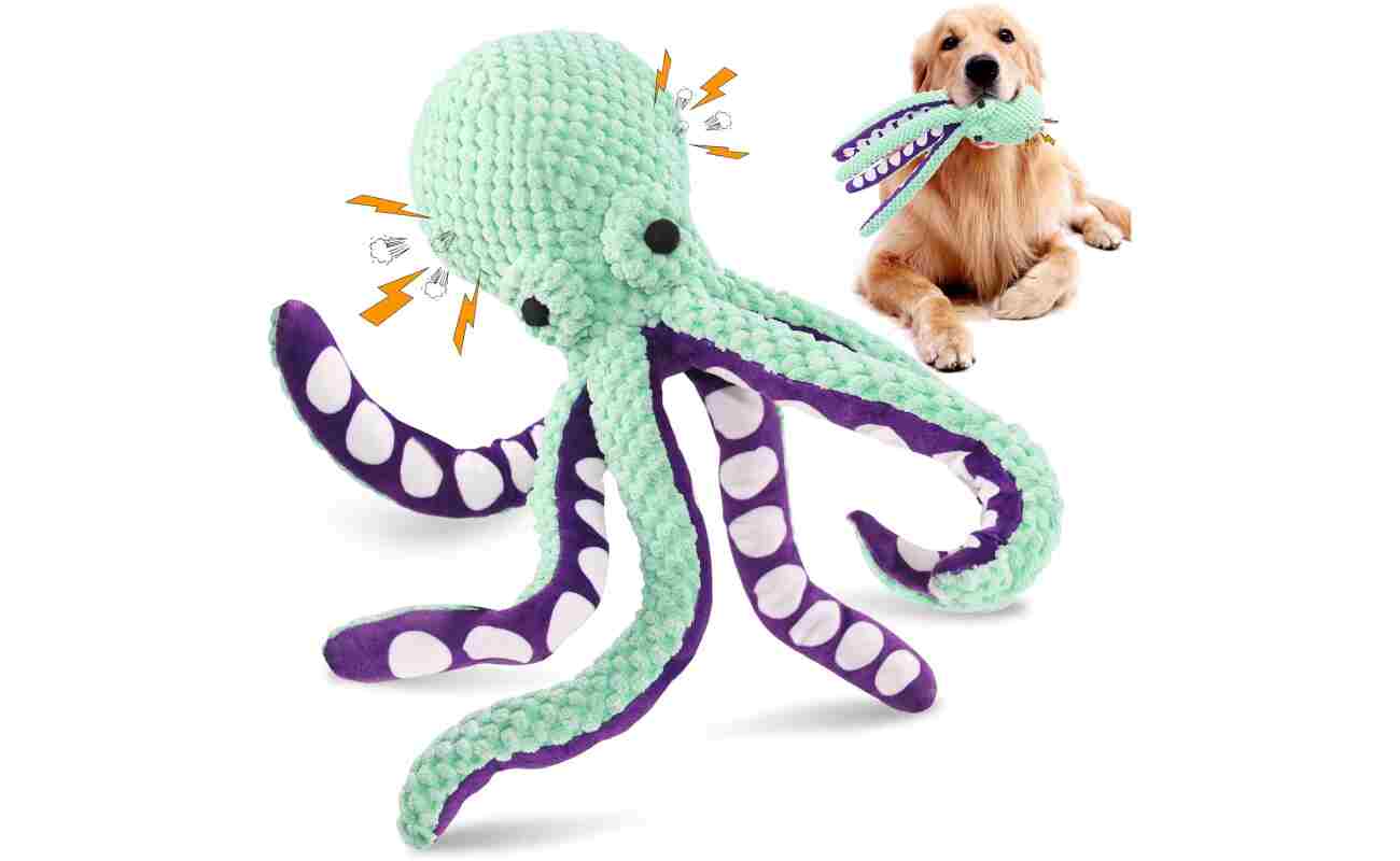 Large Squeaky Dog Toys- Plush Dog Toys with Soft Fabric for Small, Medium, and Large Dogs Daily Companionship, Training Reward Gift