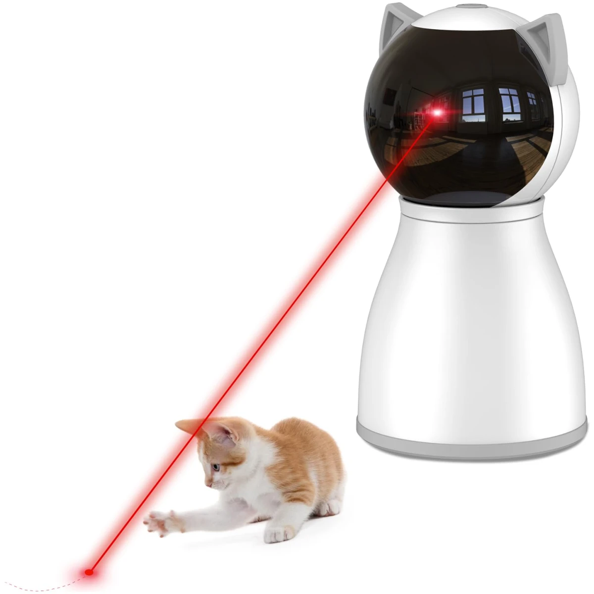 Laser Cat Toys for Indoor Cats,The 4th Generation Real Random Trajectory Motion Activated Rechargeable Automatic Cat Laser Toy,Interactive Cat Toys for Bored Indoor Adult...