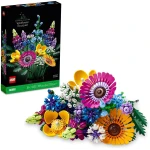 LEGO Botanicals Artificial Wildflower Bouquet - Fake Indoor Flowers Building Set for Home, Kitchen, Desk Decoration, Adults Ages 18+ - Gift for Mother's Day - 10313