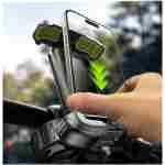 LISEN Bike Phone Holder, [2025 Upgrade] Motorcycle Phone Mount, Bicycle Phone Holder, Handlebar Phone Mount, Dirt Bike Accessories, Bicycle Accessories, for iPhone Samsung...