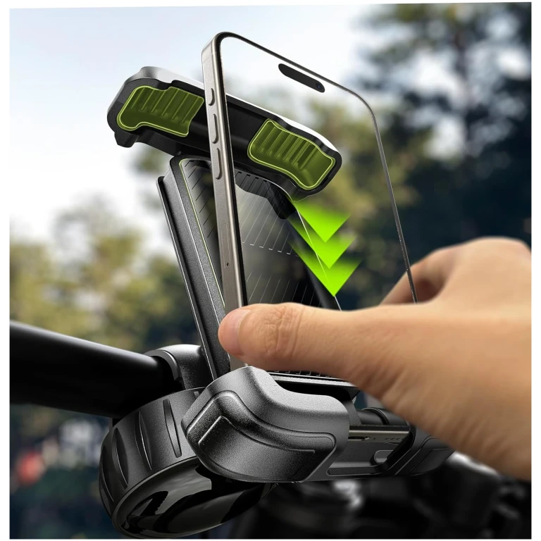 LISEN Bike Phone Holder, [2025 Upgrade] Motorcycle Phone Mount, Bicycle Phone Holder, Handlebar Phone Mount, Dirt Bike Accessories, Bicycle Accessories, for iPhone Samsung...