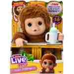 Little Live Pets My Baby Monkey - Adorable pet Monkey with Over 50 Sounds & Reactions. Expressive Moving Mouth. Mango Sucks his Thumb, Feeds from his Bottle, & Hangs from his...
