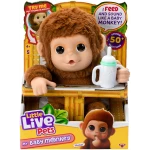 Little Live Pets My Baby Monkey - Adorable pet Monkey with Over 50 Sounds & Reactions. Expressive Moving Mouth. Mango Sucks his Thumb, Feeds from his Bottle, & Hangs from his...