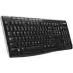 Logitech K270 Wireless Keyboard for Windows, 2.4 GHz Wireless, Full-Size, Number Pad, 8 Multimedia Keys, 2-Year Battery Life, Compatible with PC, Laptop, Black