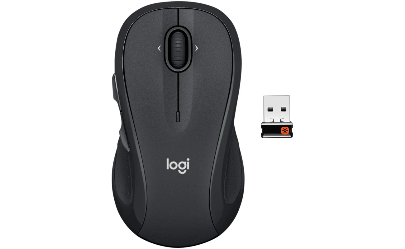 Logitech M510 Wireless Computer Mouse for PC with USB Unifying Receiver - Graphite