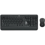 Logitech MK540 Advanced Wireless Keyboard and Mouse Combo for Windows, 2.4 GHz Unifying USB-Receiver, Multimedia Hotkeys, 3-Year Battery Life, for PC, Laptop