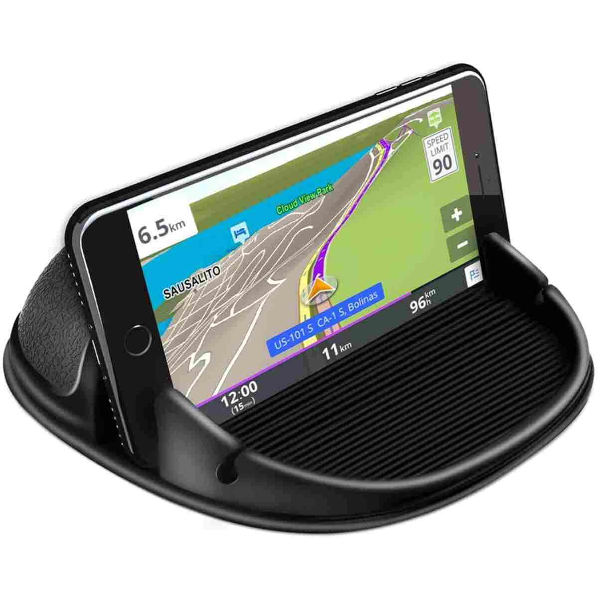 Loncaster Car Phone Holder, Car Phone Mount Silicone Car Pad Mat for Various Dashboards, Slip Free Desk Phone Stand Compatible with iPhone, Samsung, Android Smartphones, GPS...
