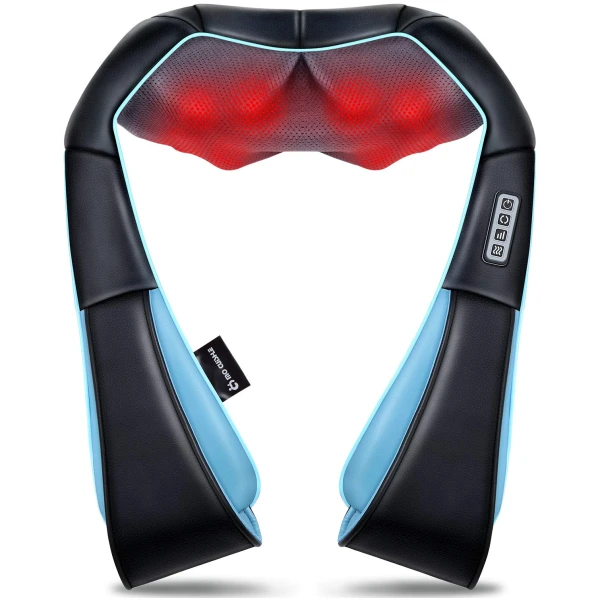 Mo Cuishle Shiatsu Back Shoulder and Neck Massager with Heat, Electric Deep Tissue 4D Kneading Massage, Best Gifts for Women Men Mom Dad, Fathers Day, Mothers Day, Christmas Gifts