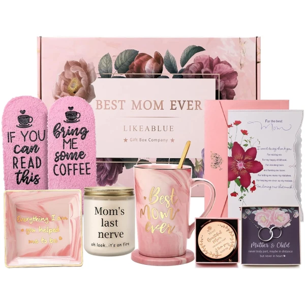 Mom Birthday Gifts from daughter son,Mothers Day Gifts Basket Set for mom, Best Mom Gifts,Christmas Gifts for Mom,Happy Birthday Gift Ideas,Unique Gift Ideas for mom