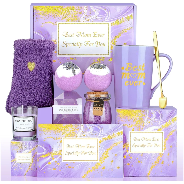 Mothers Day Gifts Box Set Unique Birthday Gift Basket for Moms from Daughter Son Mother's Day Gift Ideas for Women Grandma Wife Mother in Law Best Mom Ever Gifts for Mom Who...