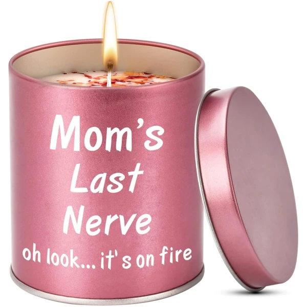 Mothers Day Gifts for Mom from Daughter Son Kids Birthday Gifts Stocking Stuffers Christmas Presents Great ldeas Funny Mom Gift,9oz Scented Candles