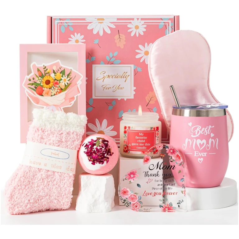 Mothers Day Gifts for Mom, Gifts Basket Box from Daughter Son Moms Birthday Gift Ideas Mother-in-law Best Mom Ever New Mom Set from Husband Relaxing SPA Get Well Soon Christmas...