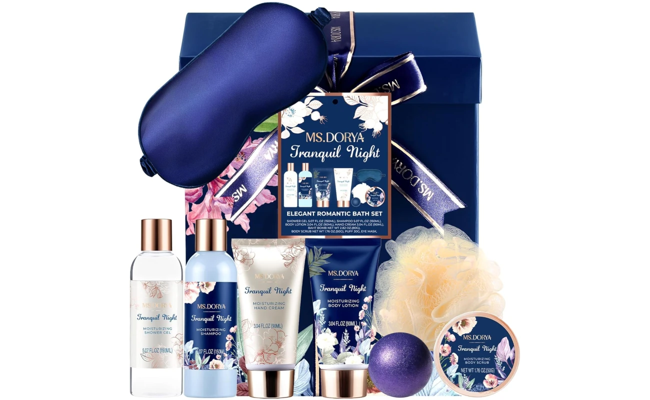 Mothers Day Gifts for Mom Grandma, Birthday Gifts for Women, Spa Gift Baskets For Her Wife, 8 Pcs Relaxing Self Care Gifts Set, Ideal Christmas Anniversary Gifts for Friends,...