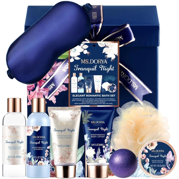 Mothers Day Gifts for Mom Grandma, Birthday Gifts for Women, Spa Gift Baskets For Her Wife, 8 Pcs Relaxing Self Care Gifts Set, Ideal Christmas Anniversary Gifts for Friends,...