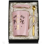 Mothers Day Gifts for Mom - Mom Birthday Gift from Daughter Son Kids - Unique Birthday Gifts Ideas for New Mother Wife Women - Marble Ceramic Coffee Mug Gift Box Printed Gold