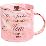 Mothers Day Mom Gifts for Mom Wife from Daughter Son, Valentines Galentines Day Birthday Gifts for Women Her Girlfriend Sister Friends, 12 OZ Funny Coffee Mug, Christmas...