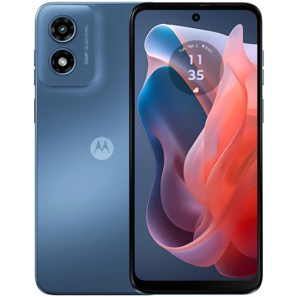 Moto G Play | 2024 | Unlocked | Made for US 4/64GB | 50MP Camera | Sapphire Blue